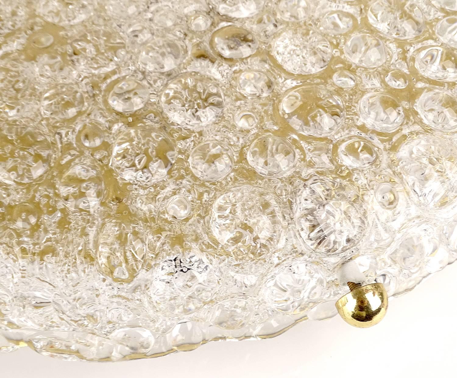  Large Murano Bubble Glass Flush Light   6