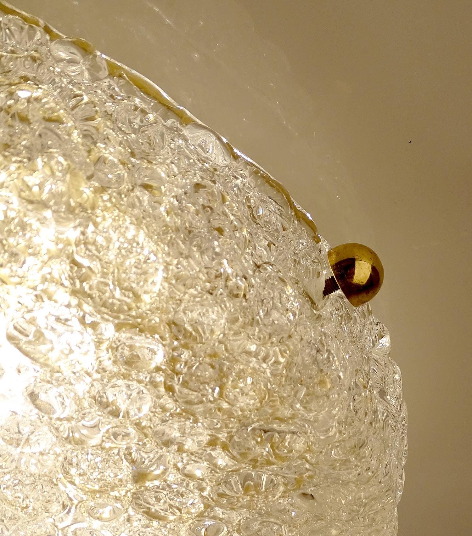  Large Murano Bubble Glass Flush Light   11