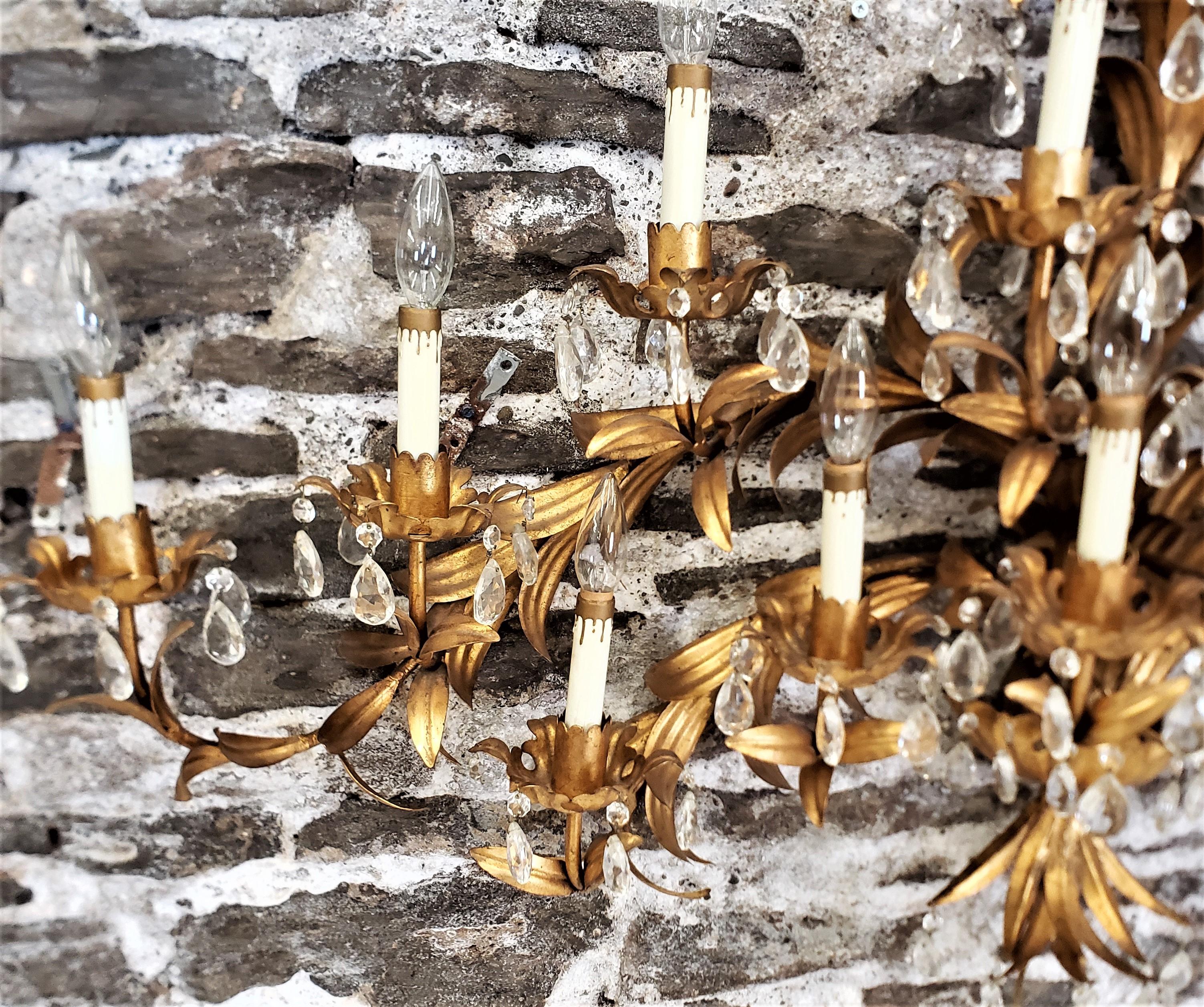 Large Mid-Century Modern Hollywood Regency Florentine Wall Sconce or Sculpture For Sale 2