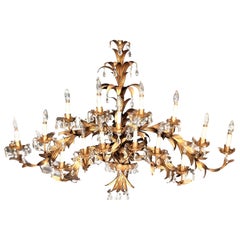 Large Mid-Century Modern Hollywood Regency Florentine Wall Sconce or Sculpture