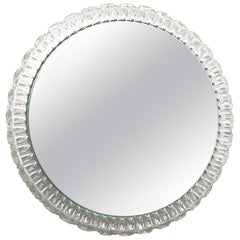 Large Mid-Century Modern Illuminated Backlight Glass Mirror Limburg, circa 1960