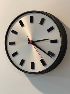 Large Mid-Century Modern Industrial Wall Clock