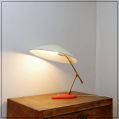 Grande lampe de table en métal italienne moderne du milieu du siècle - années 1950