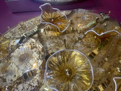Large Mid-Century Modern  Italian Murano Glass Disc Wall Art