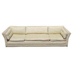 Large Mid-Century Modern Low Custom Sofa by Flair Inc on Brass Castors, Project