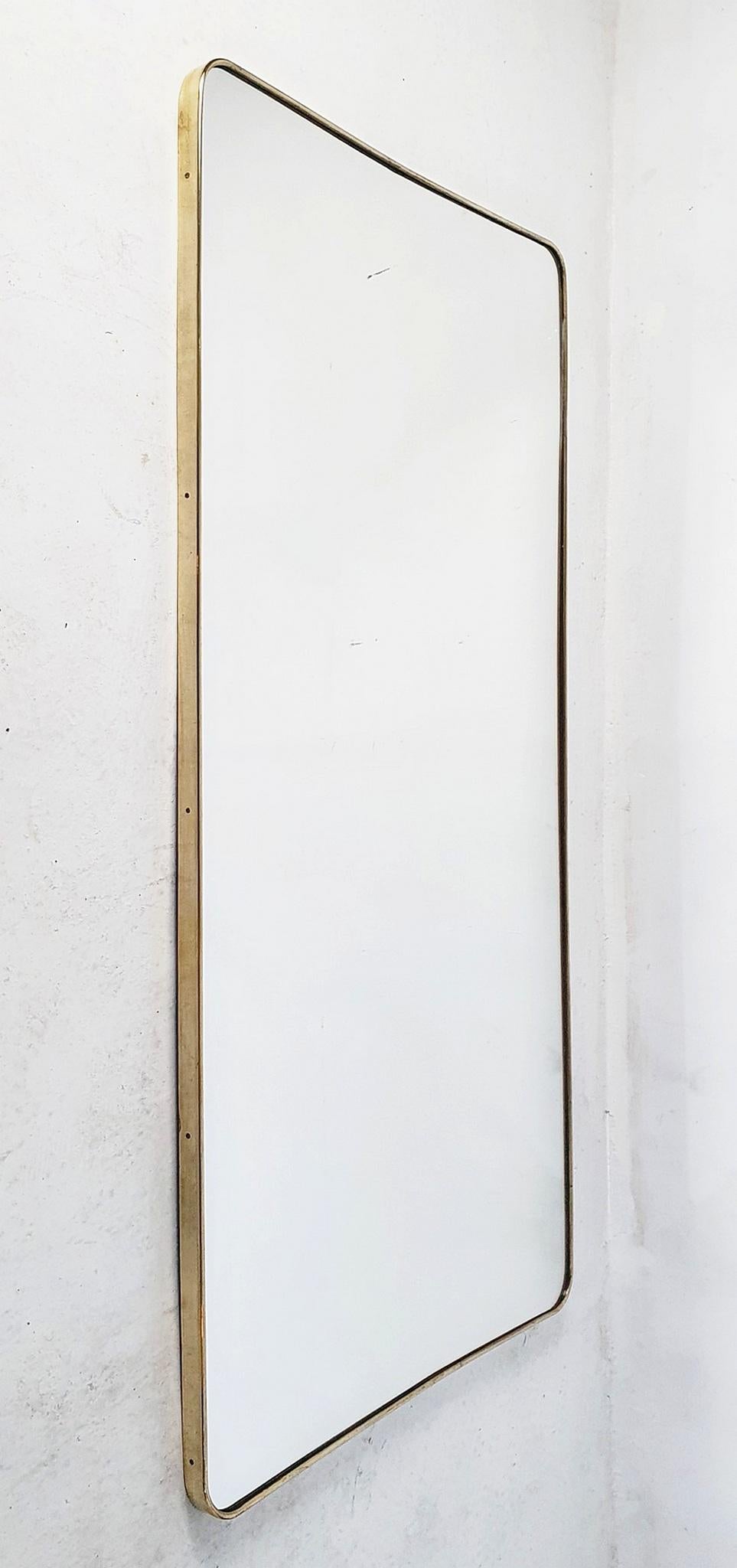 Full Lenght Mid-Century Mirror attributed to Gio Ponti   In Good Condition In Albano Laziale, Rome/Lazio