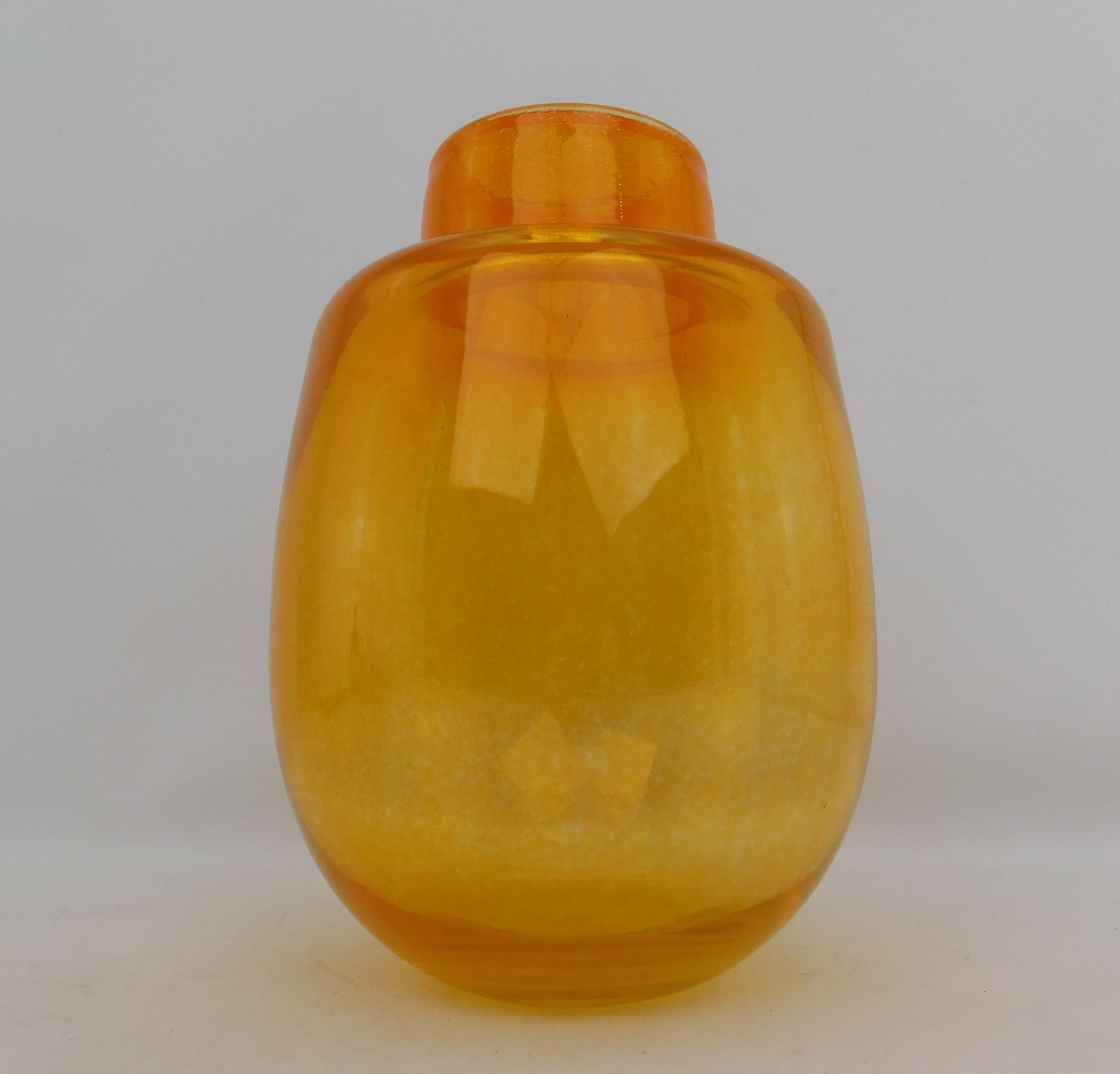 Italian Large Mid-Century Modern Murano Art Glass Vase For Sale