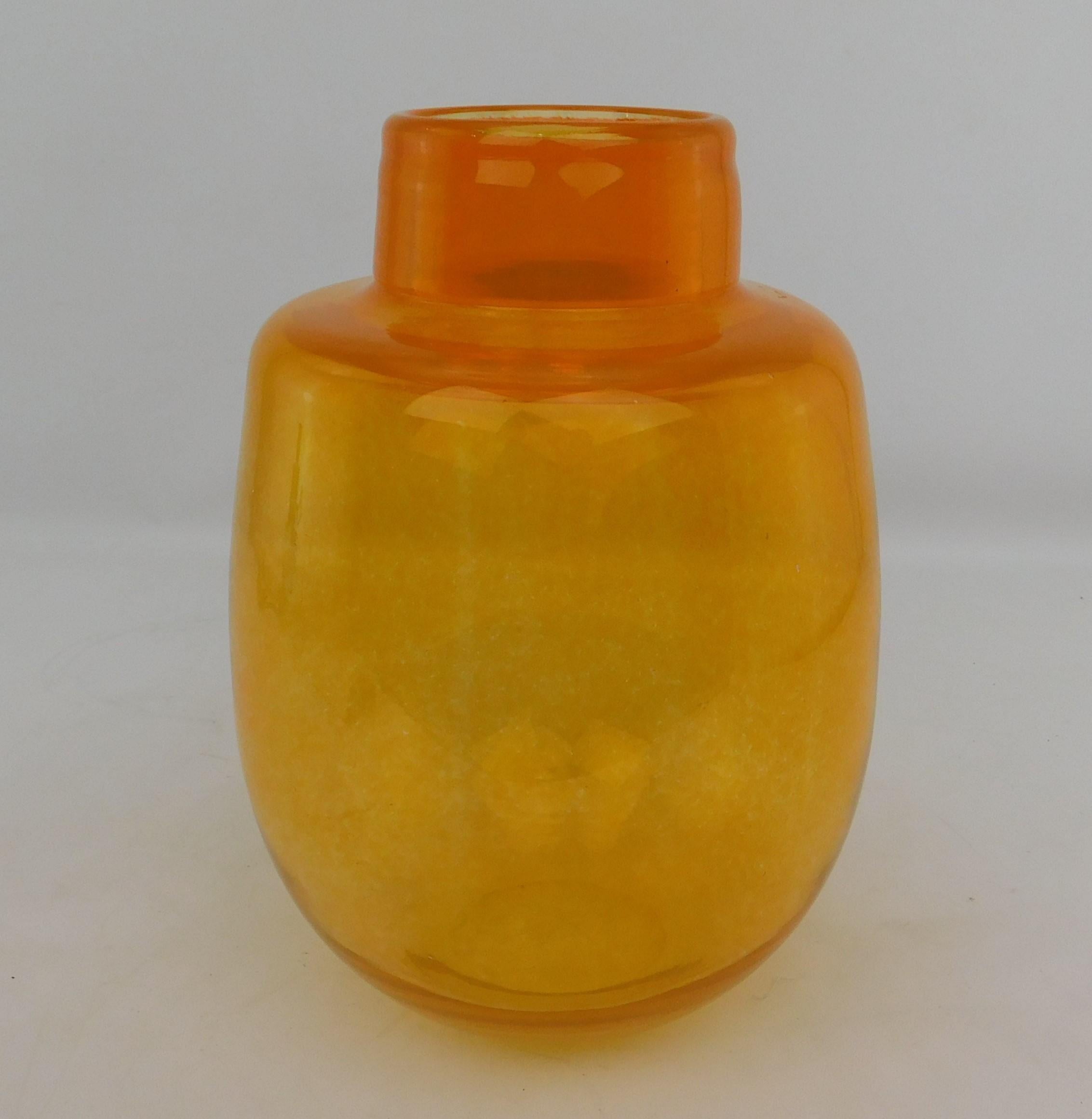 Large Mid-Century Modern Murano Art Glass Vase For Sale 2