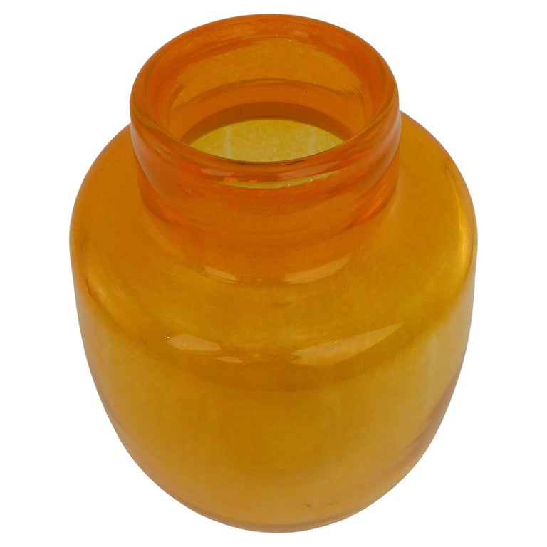 Large MidCentury Modern Murano Art Glass Vase For Sale at 1stDibs