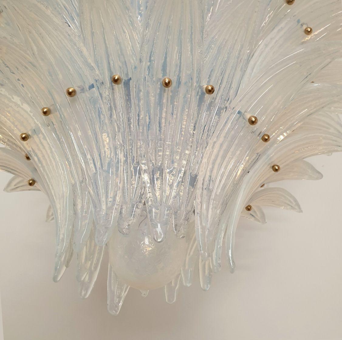 Murano glass Palmette Chandelier, Italy 3