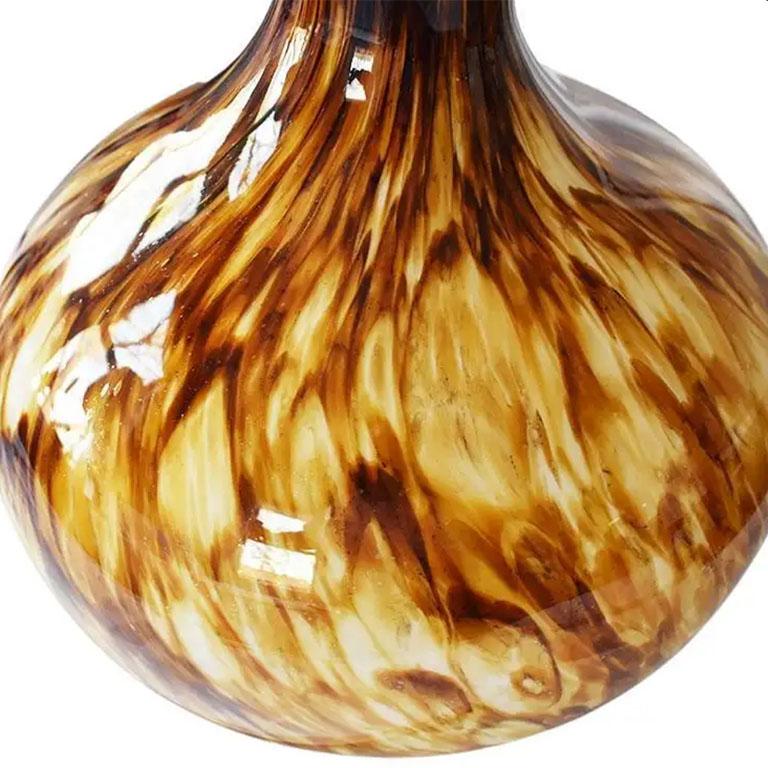 tortoiseshell glass vase