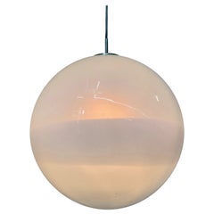 Large Mid-Century Modern Opalescent Murano Glass Sphere by Mazzega, circa 1970