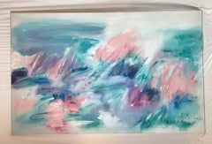 Large Mid Century Modern Painting on Canvas