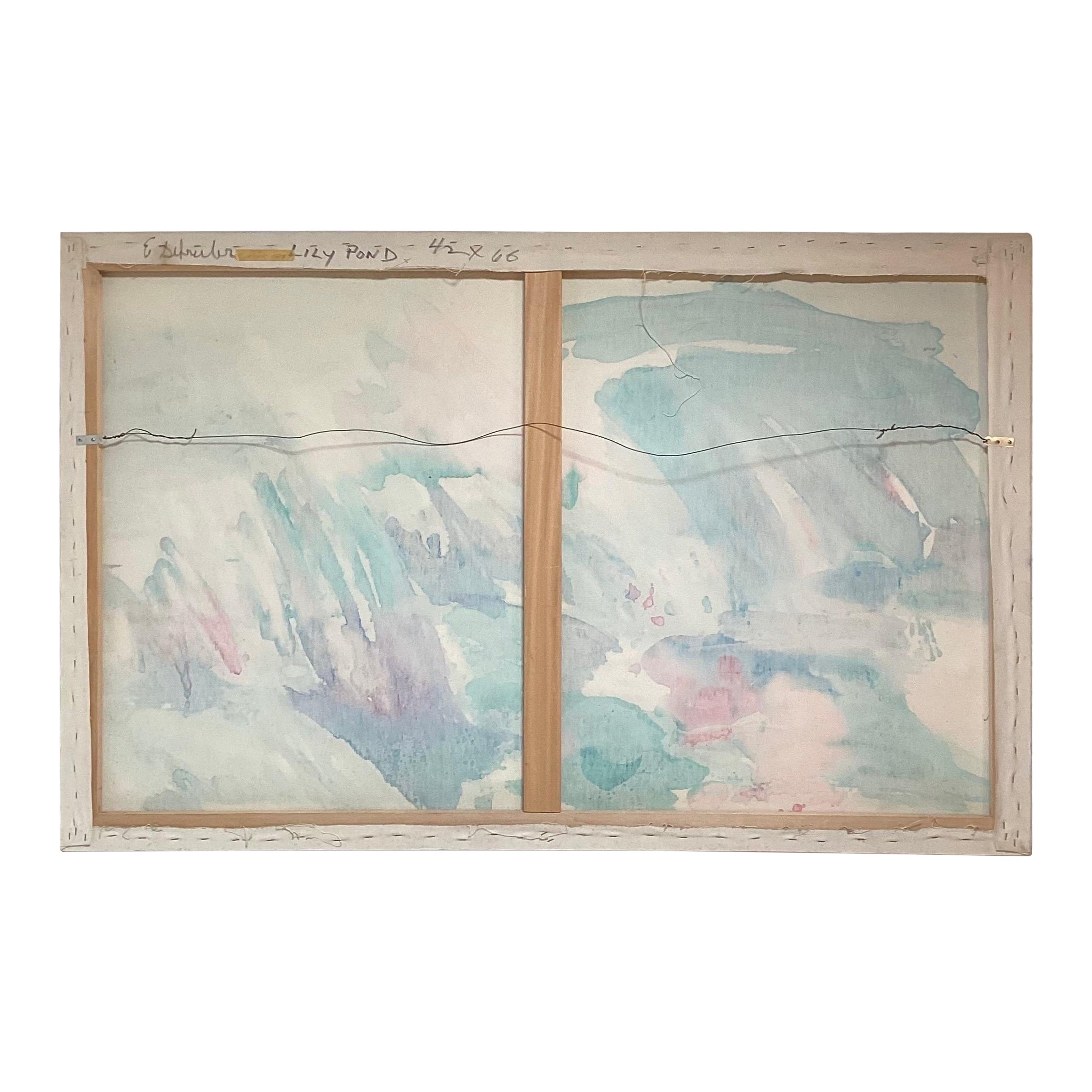 Large Mid Century Modern Painting on Canvas