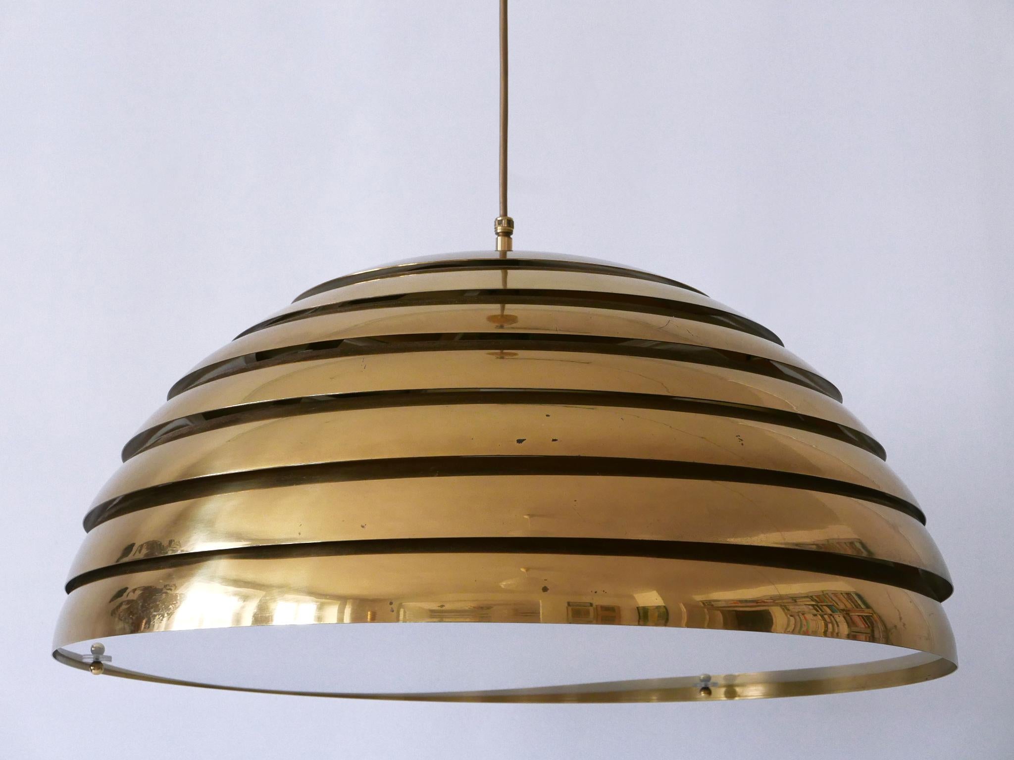 Grande lampada a sospensione moderna di metà secolo di Vereinigte Werkstätten Germania 1960 in vendita 8