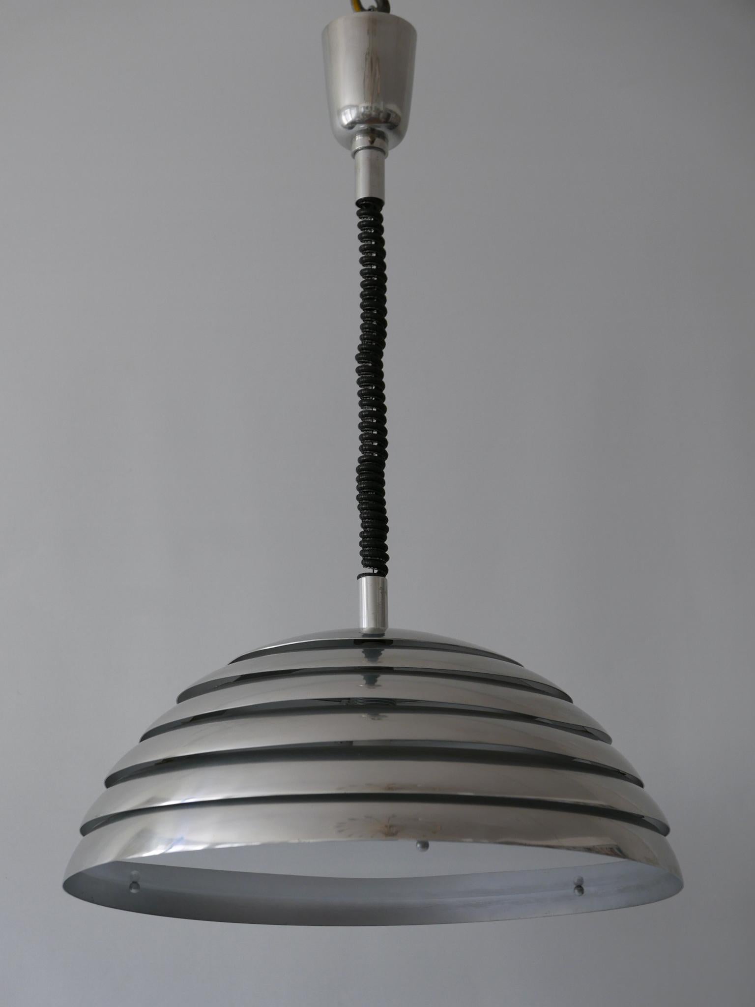 Large Mid-Century Modern Pendant Lamp by Vereinigte Werkstätten München, 1960s For Sale 5