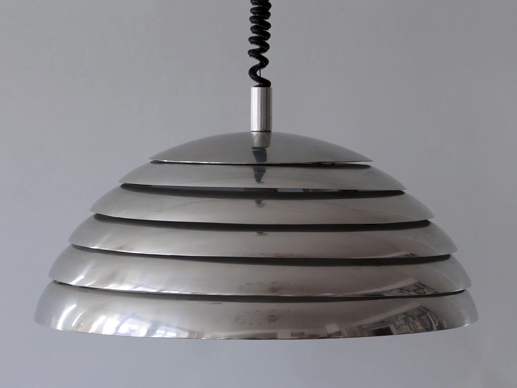 Grande lampada a sospensione moderna di metà secolo di Vereinigte Werkstätten München, anni '60 in vendita 7