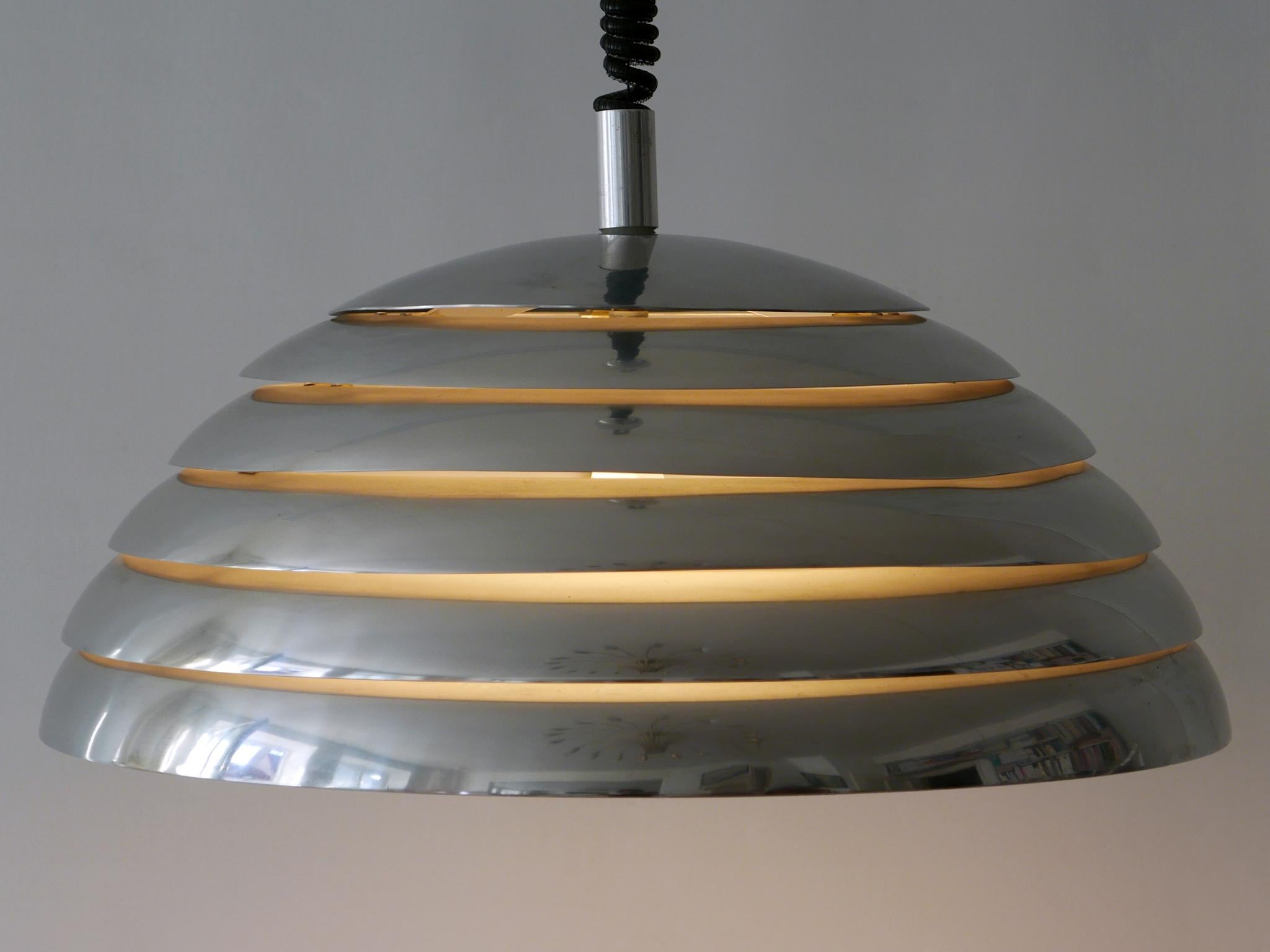 Mid-20th Century Large Mid-Century Modern Pendant Lamp by Vereinigte Werkstätten München, 1960s For Sale