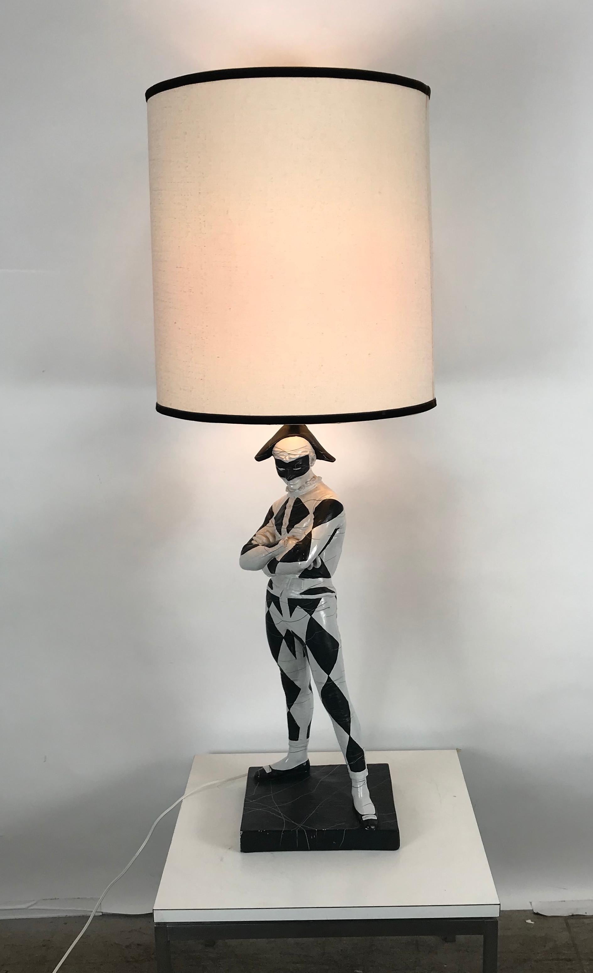 Large Mid-Century Modern Plaster Lamp 