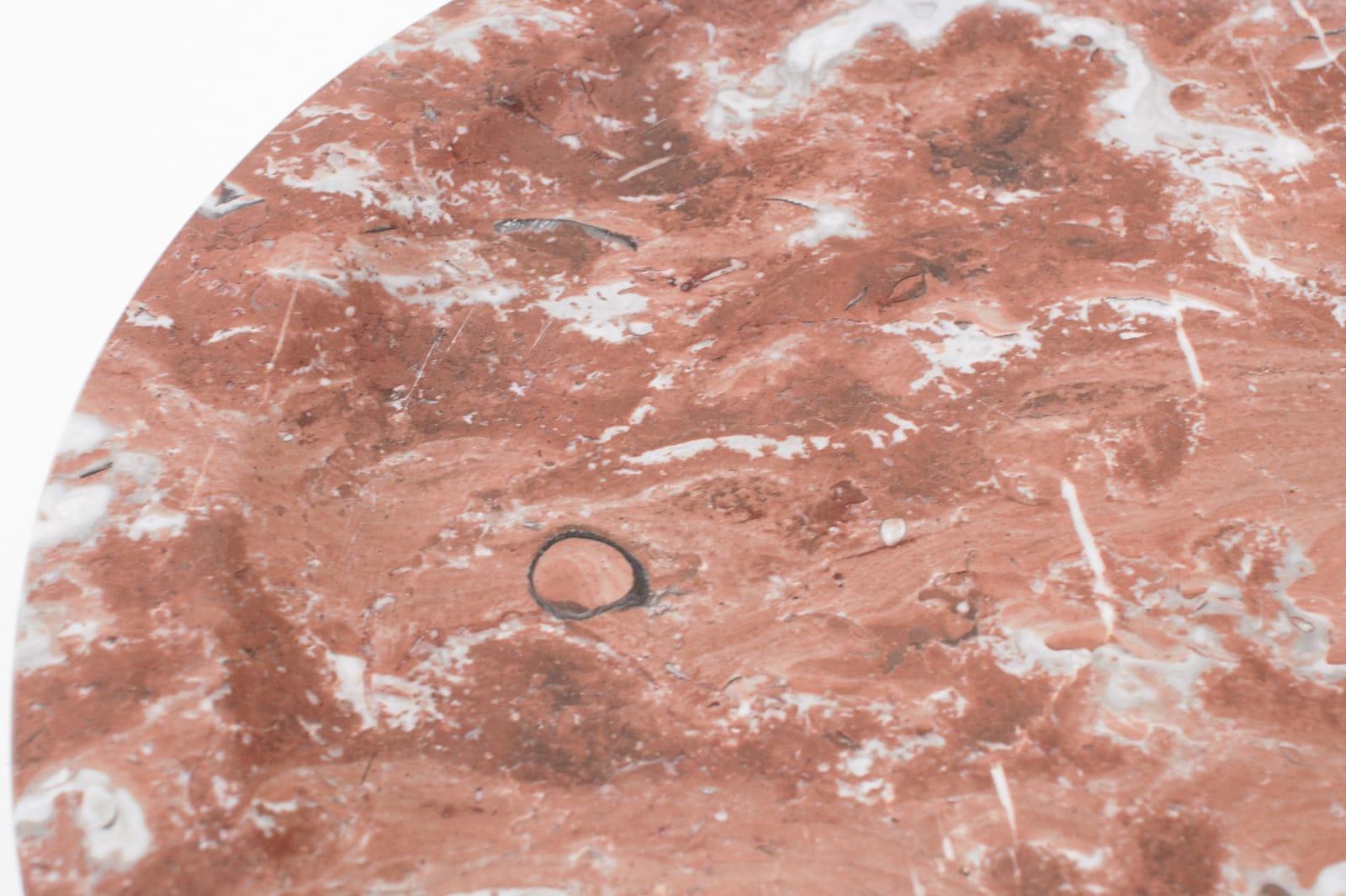 Marbre Grand plateau en marbre rouge italien, moderne du milieu du siècle dernier, années 1960 en vente