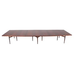 Large Mid-Century Modern Rosewood Conference Table by Arne Vodder for Sibast