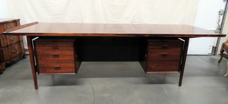 Monumental Attributed Arne Vodder Rosewood Mid Century Modern