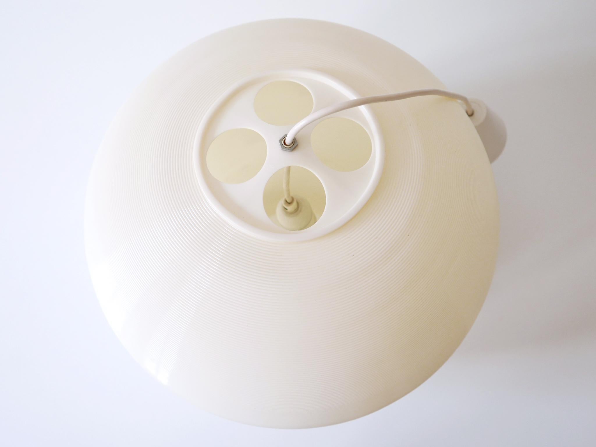 Large Mid-Century Modern Rotaflex Pendant Lamp by Yasha Heifetz USA 1960s For Sale 11