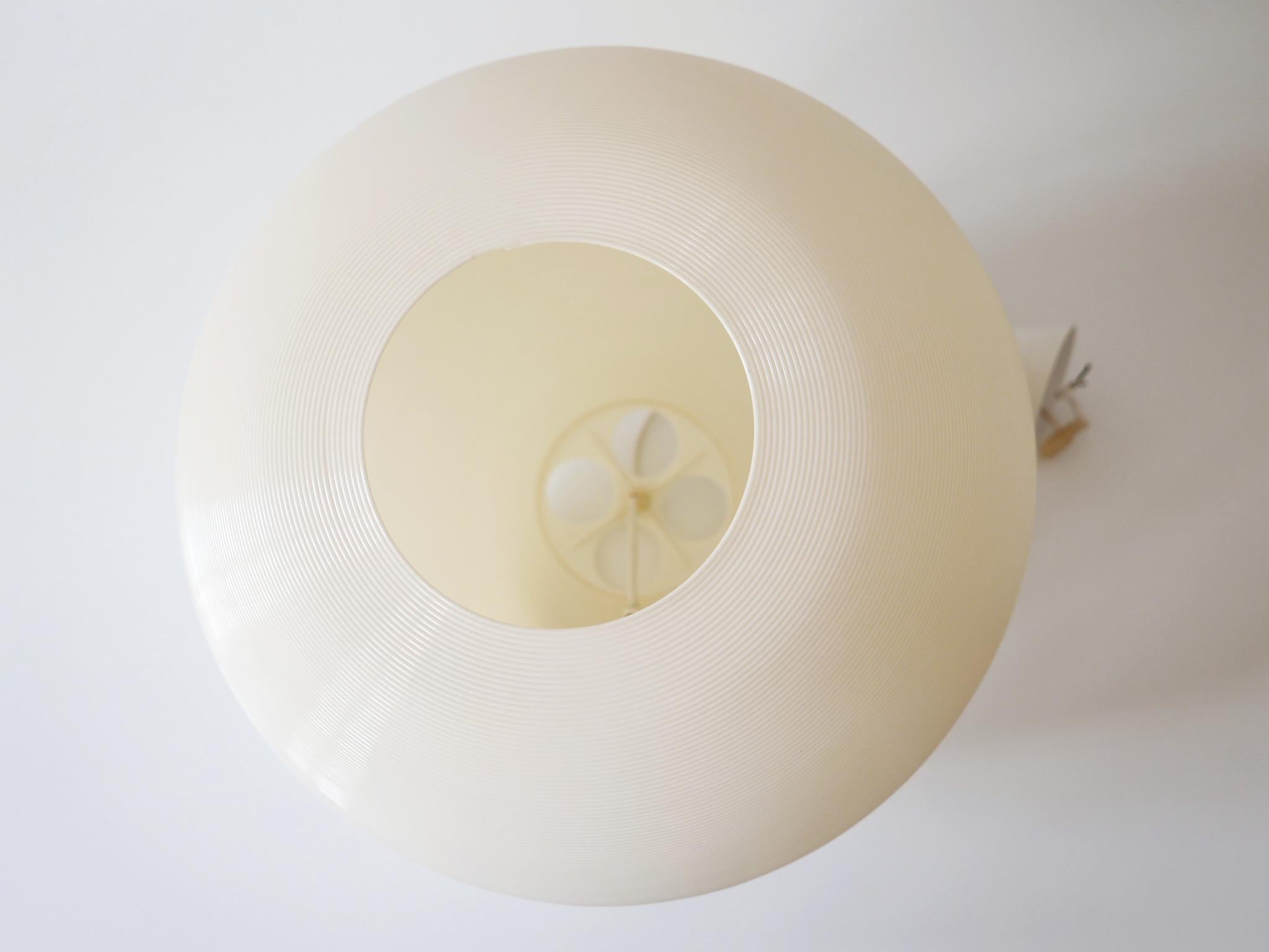 Large Mid-Century Modern Rotaflex Pendant Lamp by Yasha Heifetz USA 1960s For Sale 12