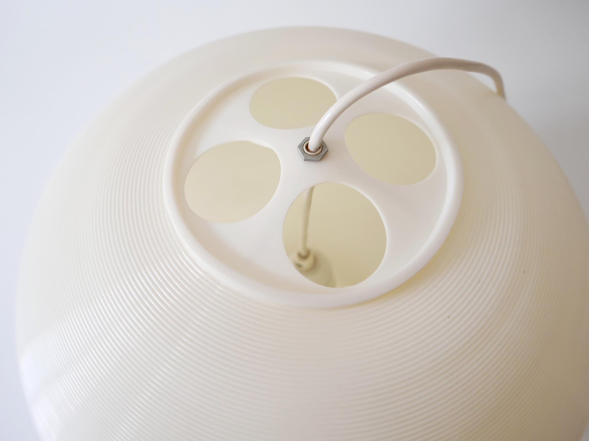 Large Mid-Century Modern Rotaflex Pendant Lamp by Yasha Heifetz USA 1960s For Sale 13