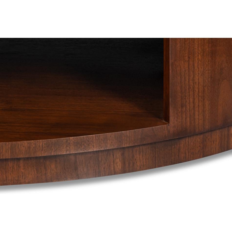 Large Mid-Century Modern Round Coffee Table For Sale 4