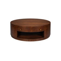 Large Mid-Century Modern Round Coffee Table
