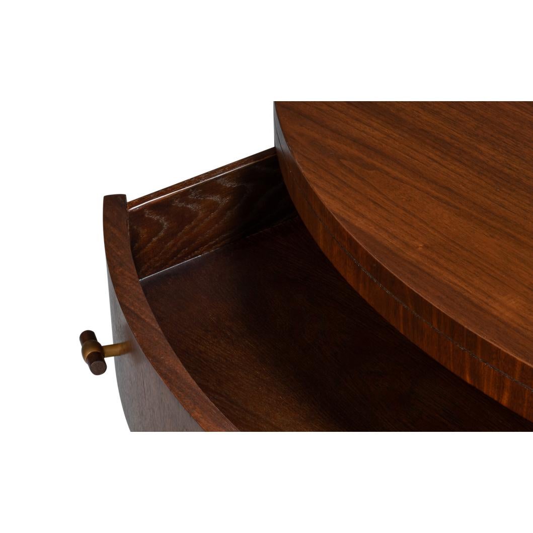 Large Mid-Century Modern Round Coffee Table For Sale 3