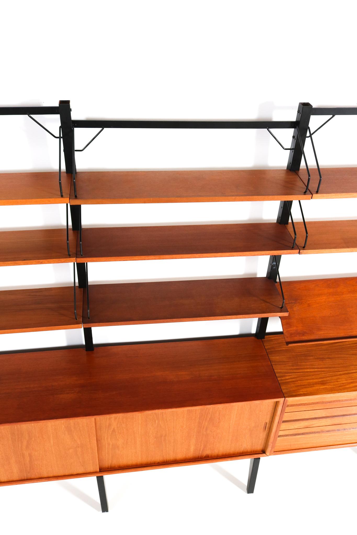 Large Mid-Century Modern Royal Free Standing Wall Unit by Poul Cadovius, 1960s 5