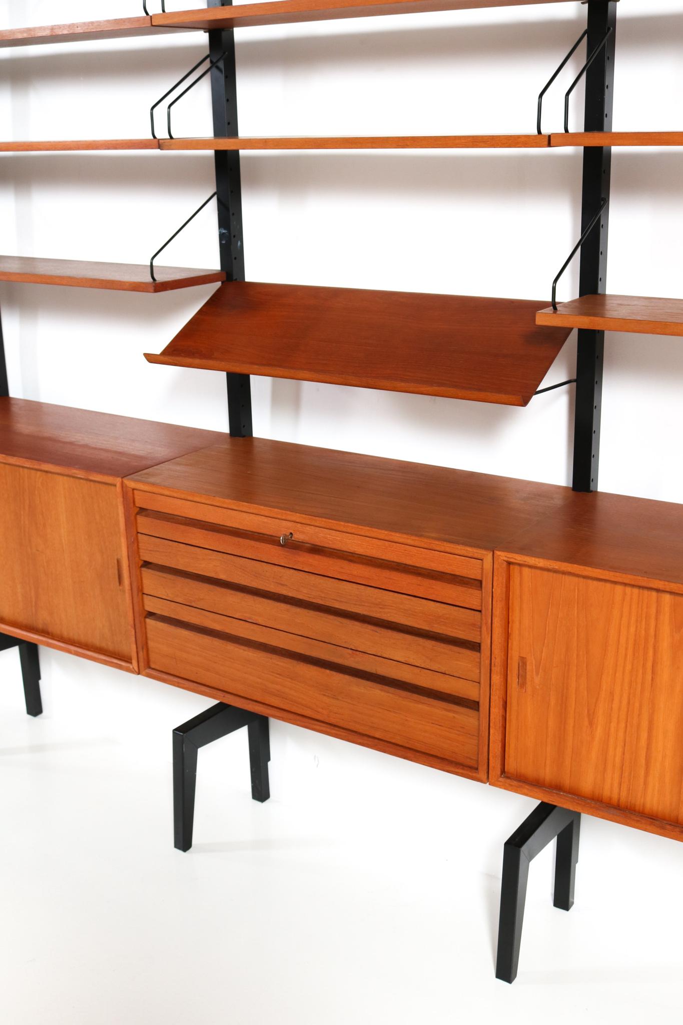 Large Mid-Century Modern Royal Free Standing Wall Unit by Poul Cadovius, 1960s 7