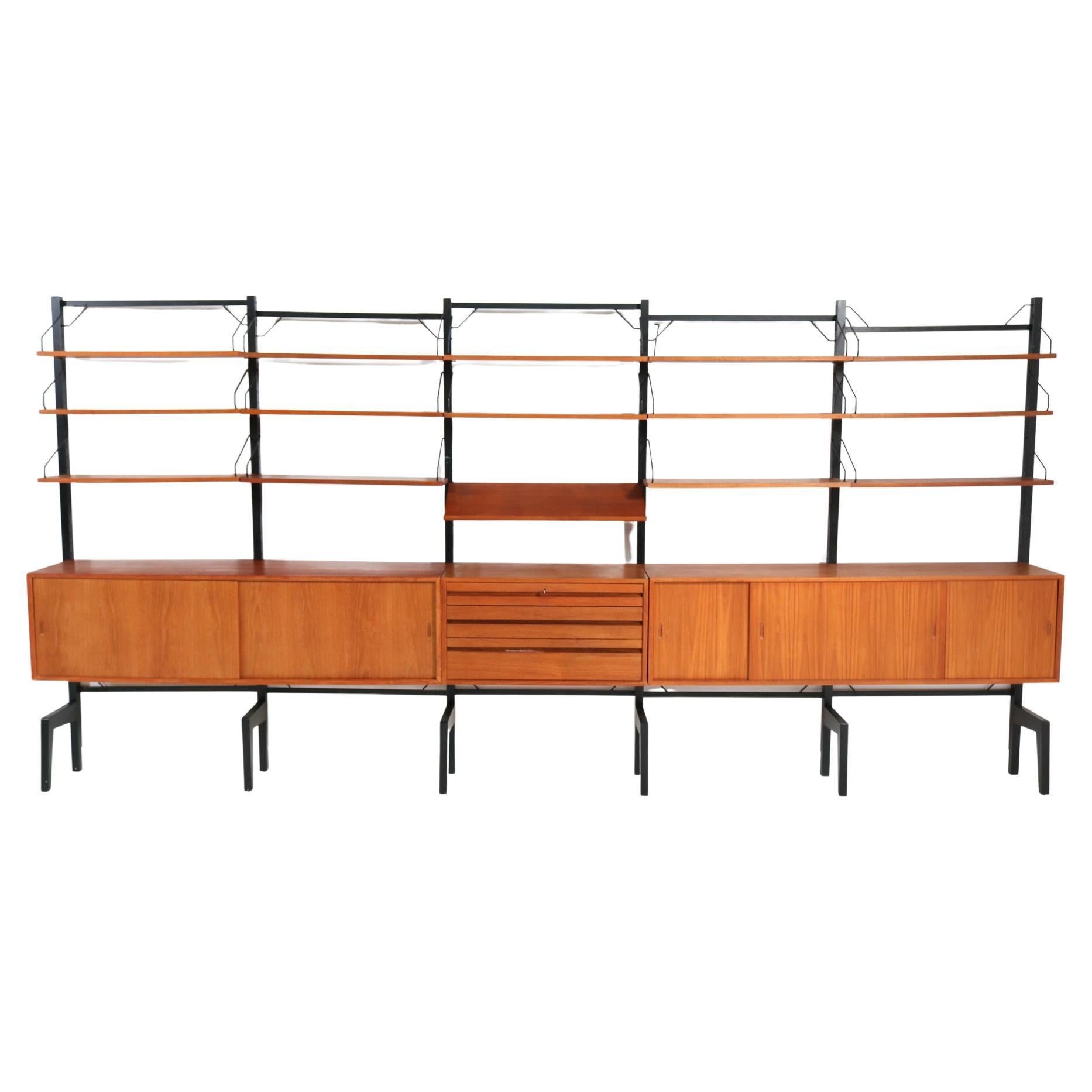 Large Mid-Century Modern Royal Free Standing Wall Unit by Poul Cadovius, 1960s