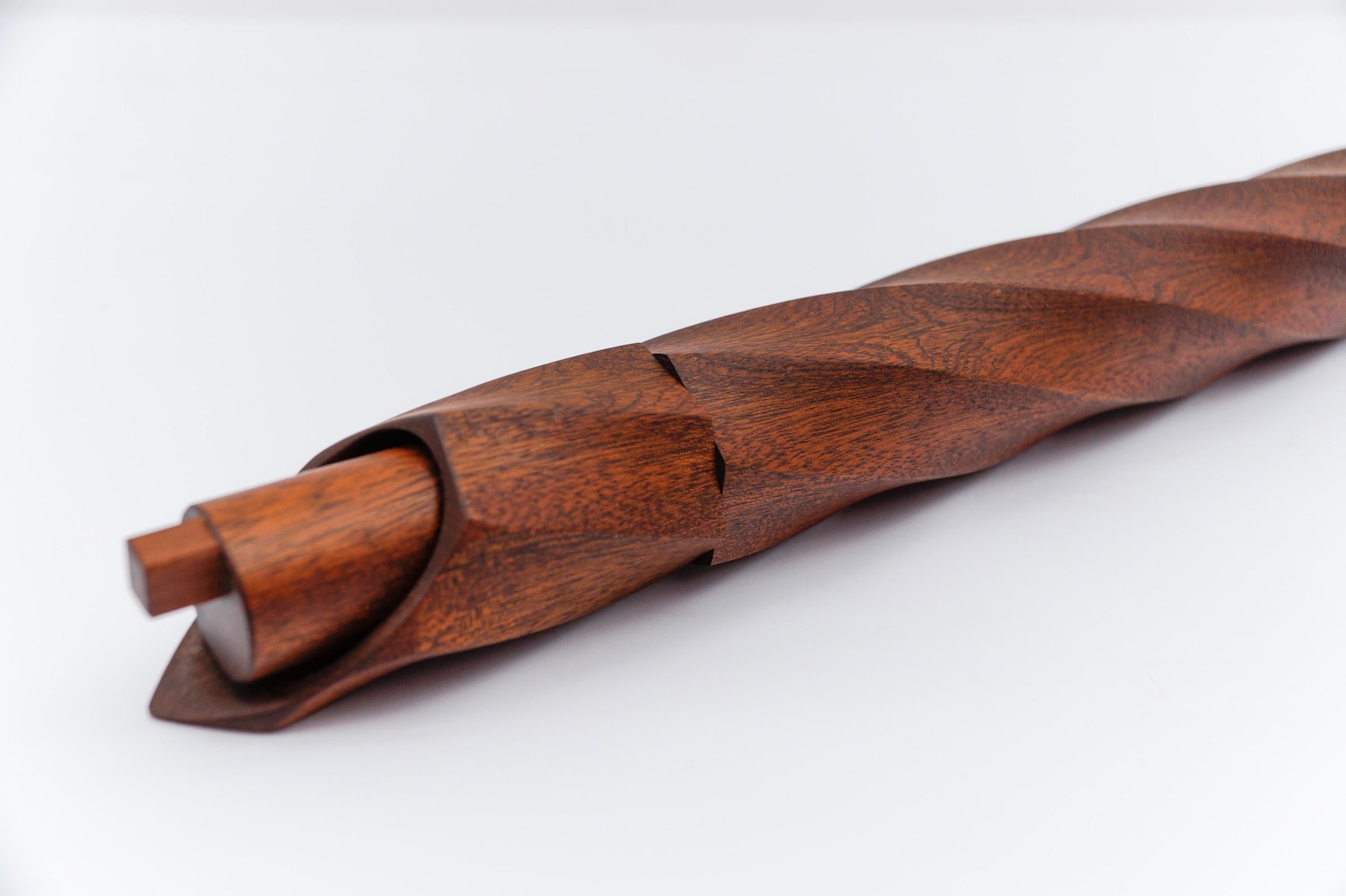 Große skandinavische Pfeffermühle aus Teakholz, 1960er Jahre, Dänemark, Mid-Century Modern im Angebot 7