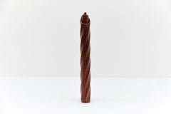 Large Mid-Century Modern scandinavian swirl teak pepper mill, 1960s, Denmark