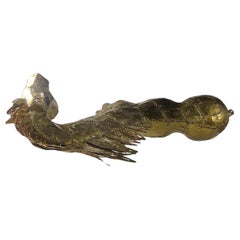 Large Mid Century Modern Sculptural Brass Horse by Luciano Bustamante 1965