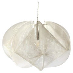 Grande lampada a sospensione scultorea moderna di metà secolo in lucite