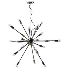 Large Mid-Century Modern Sputnik Ceiling Lamp