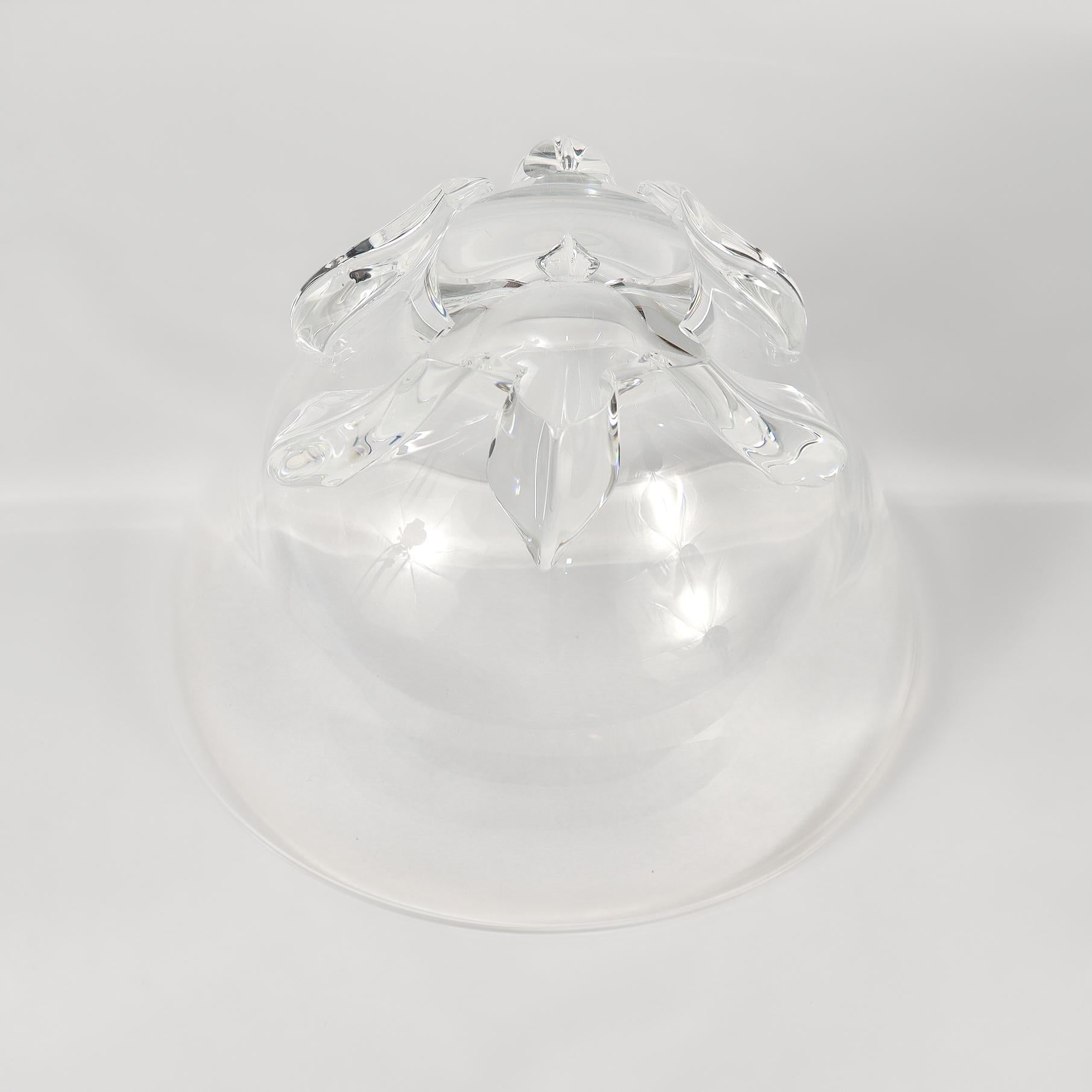 Large Mid-Century Modern Steuben Glass Deep Flower Bowl / Vase by Donald Pollard 5