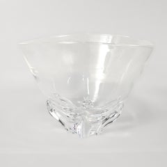 Grand bol / vase à fleurs profond en verre Steuben Glass Modernity du milieu du siècle dernier par Donald Pollard