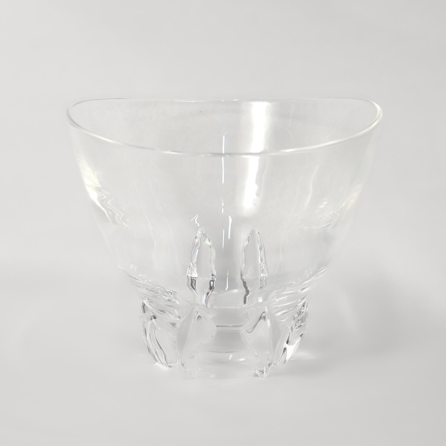 20th Century Large Mid-Century Modern Steuben Glass Deep Flower Bowl / Vase by Donald Pollard