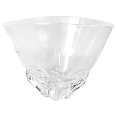 Large Mid-Century Modern Steuben Glass Deep Flower Bowl / Vase by Donald Pollard