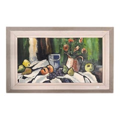 Large Mid-Century Modern Still Life Oil Painting