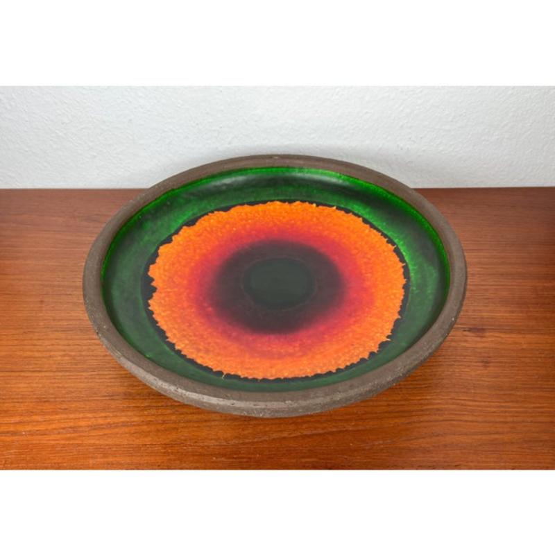 Gran cuenco de cerámica Studio Pottery moderna de mediados de siglo, años 60 en Bueno estado para la venta en Hamburg, DE