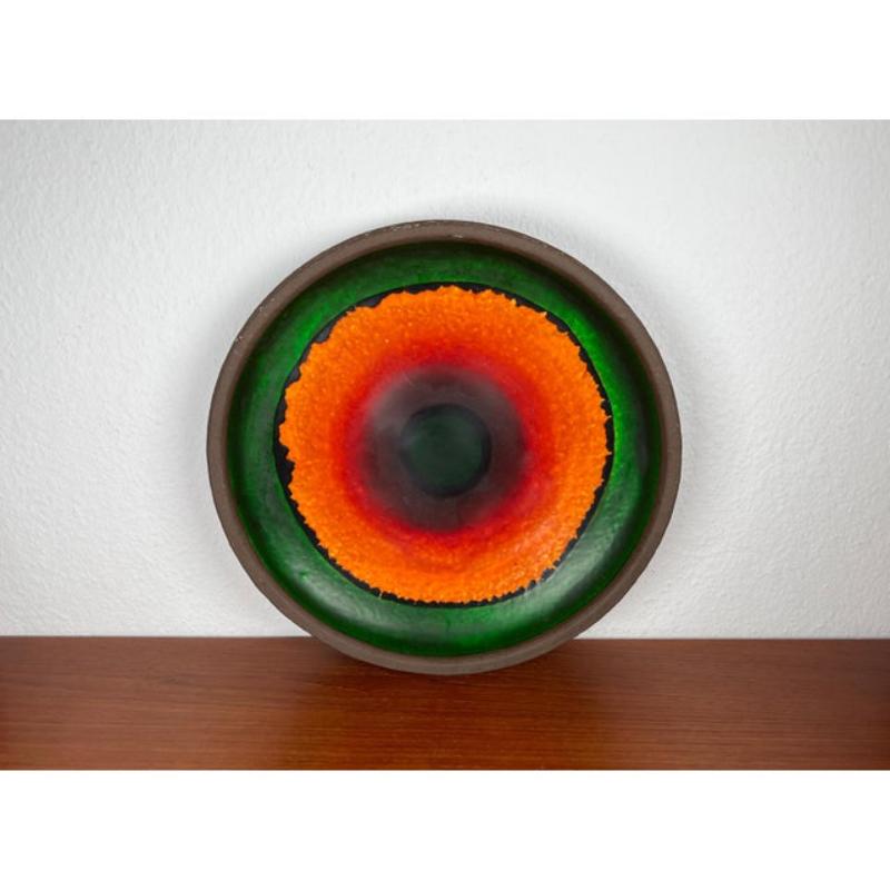 Gran cuenco de cerámica Studio Pottery moderna de mediados de siglo, años 60 Cerámico en venta