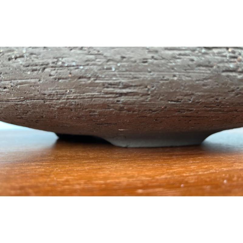 Gran cuenco de cerámica Studio Pottery moderna de mediados de siglo, años 60 en venta 2