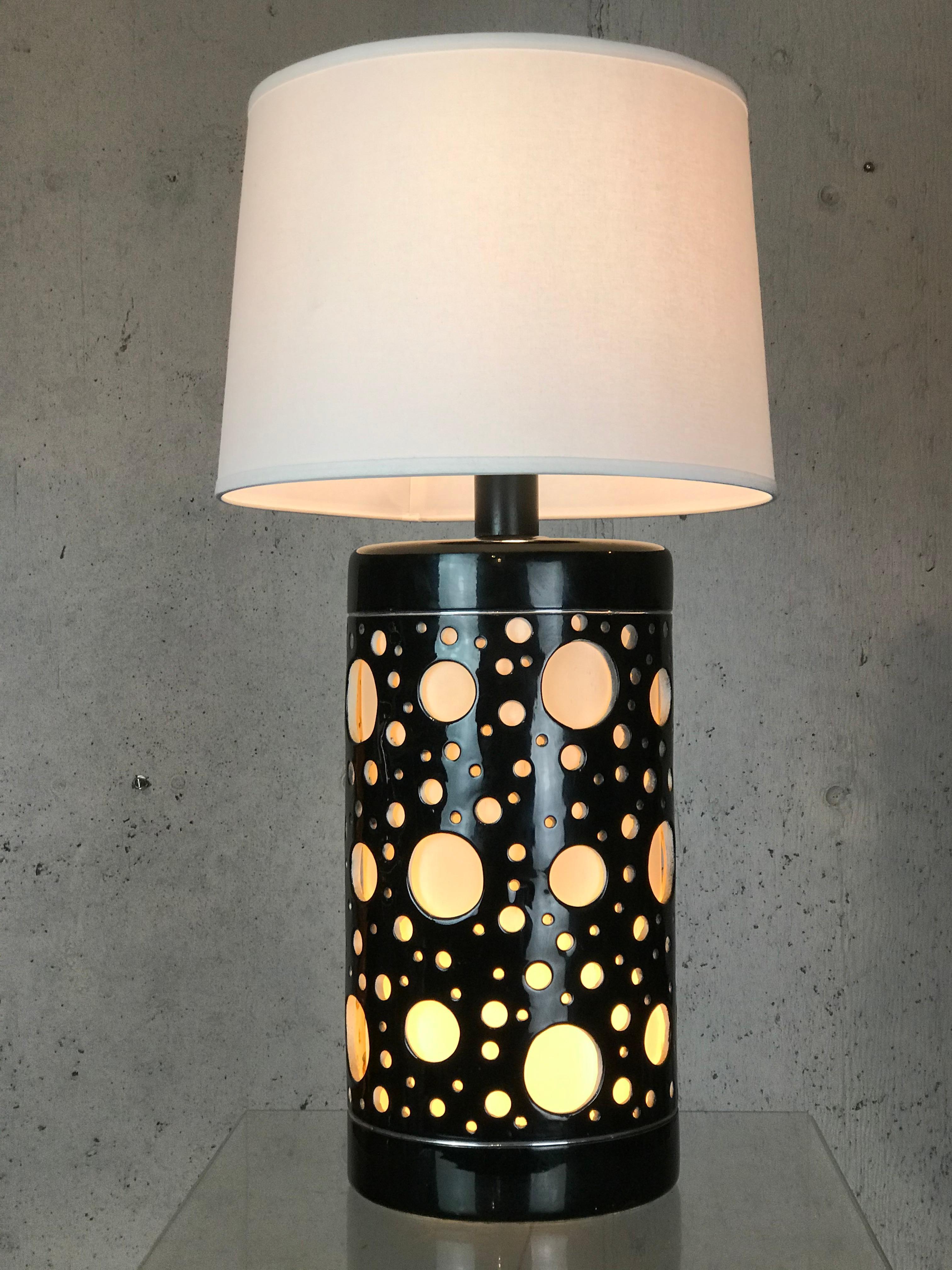 kate spade polka dot lamp