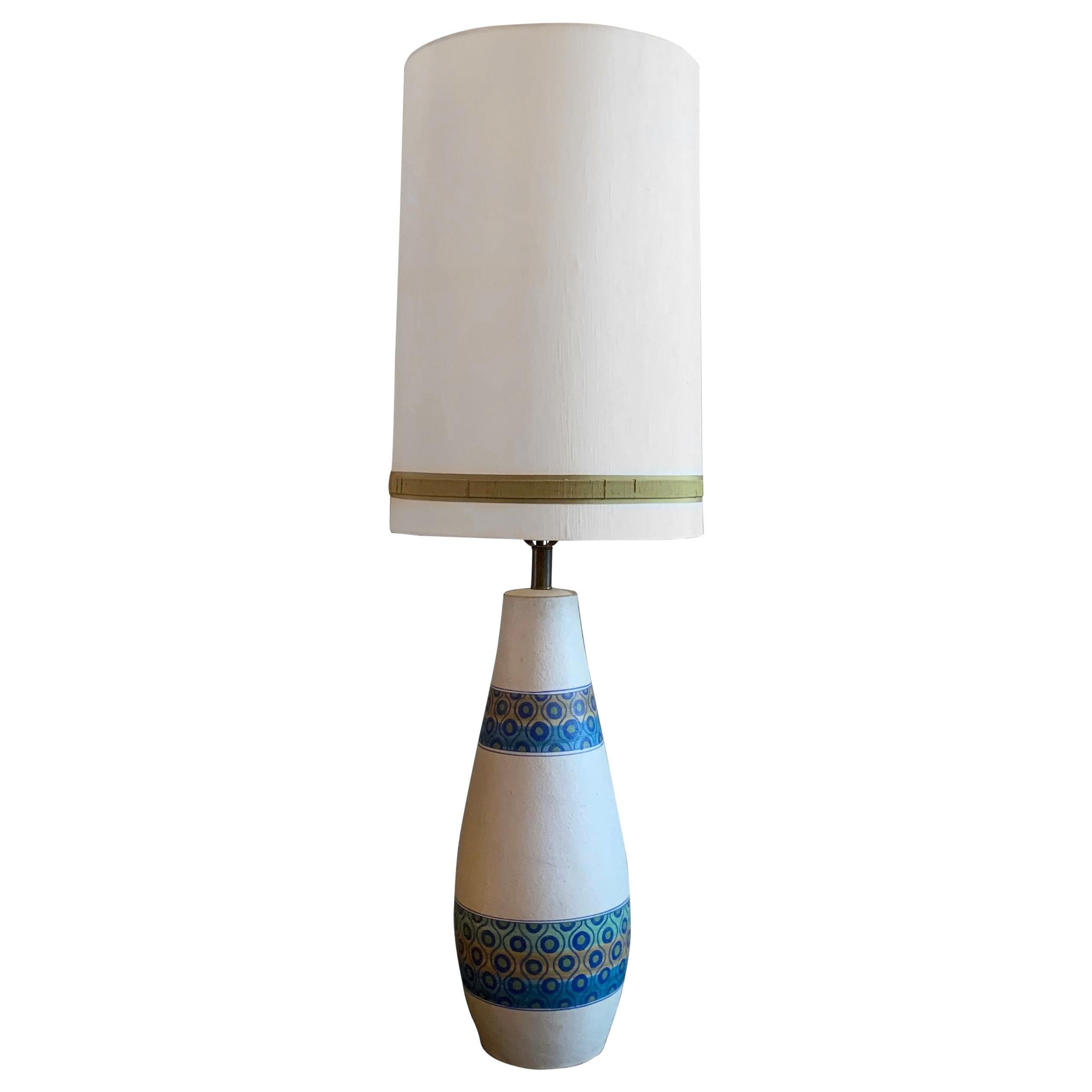 Grande lampe de table moderne du milieu du siècle dernier par Aldo Londi pour Bitossi en vente